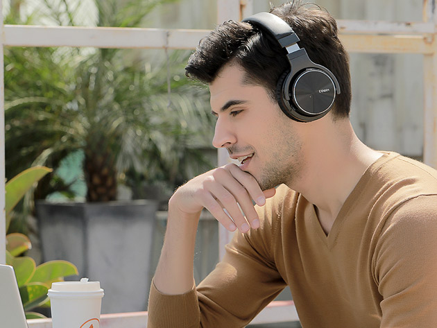 The Cowin E7 Pro Noise Canceling Over-Ear Wireless Headphones create a relaxing oasis during noisy holiday travel.