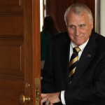 WASHINGTON, DC - SEPTEMBER 25: Sen Jon Kyl (R-AZ) departs the weekly Republican policy luncheon on September 25, 2018 in Washington, DC. Following the luncheon, Senate Majority Leader Mitch McConnell was questioned exclusively about the pending hearing featuring Supreme Court nominee Brett Kavanaugh and Christine Blasey Ford during the brief press conference.   (Photo by Win McNamee/Getty Images)