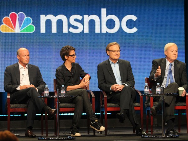 speaks during 'MSNBC' panel during the NBC Universal portion of the 2011 Summer TCA Tour held at the Beverly Hilton Hotel on August 2, 2011 in Beverly Hills, California.