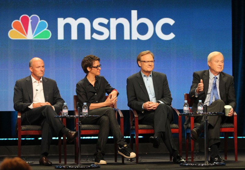 speaks during 'MSNBC' panel during the NBC Universal portion of the 2011 Summer TCA Tour held at the Beverly Hilton Hotel on August 2, 2011 in Beverly Hills, California.