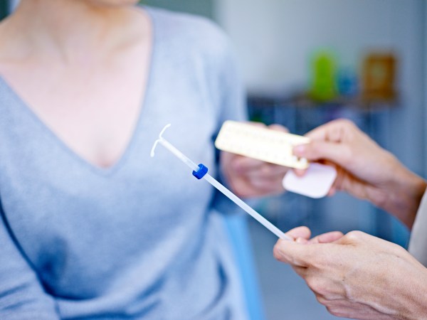 Doctor discussing contraceptive methods with a patient.