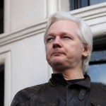 at Embassy Of Ecuador on May 19, 2017 in London, England.  Julian Assange, founder of the Wikileaks website that published US Government secrets, has been wanted in Sweden on charges of rape since 2012.  He sought asylum in the Ecuadorian Embassy in London and today police have said he will still face arrest if he leaves.