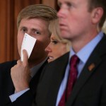 Amir Sabah Al-Ahmad Al-Jaber Al-Sabah of Kuwait (L) and U.S. President Donald Trump take questions from reporters during a joint news conference in the East Room of the White House September 7, 2017 in Washington, DC. Following meetings and a working luncheon, the two leaders talked about their ongoing military cooperation and ongoing tensions in the Middle East.