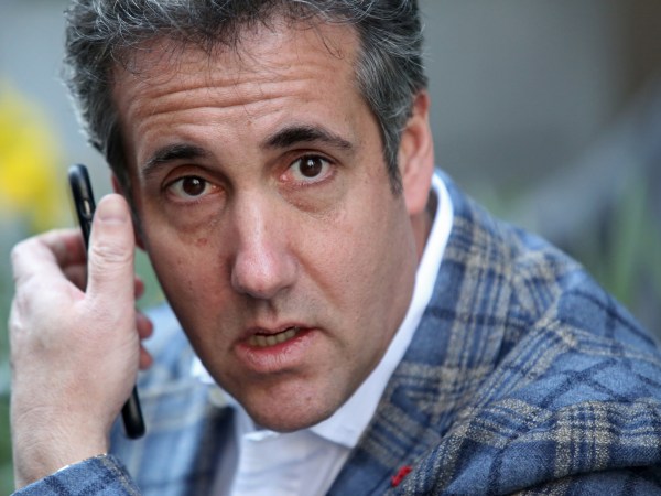 NEW YORK, NY - APRIL 13: Michael Cohen, President Donald Trump's attorney, takes a phone call near the Loews Regency hotel on Park Ave on April 13, 2018 in New York City. Following FBI raids on his home, office and hotel room, the Department of Justice announced that they are placing him under criminal investigation. (Photo by Yana Paskova/Getty Images)