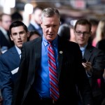 UNITED STATES - JUNE 7: Rep. Steve Stivers, R-Ohio, leaves the House Republicans' caucus meeting in the Capitol on immigration reforms on Thursday morning, June 7, 2018. (Photo By Bill Clark/CQ Roll Call)