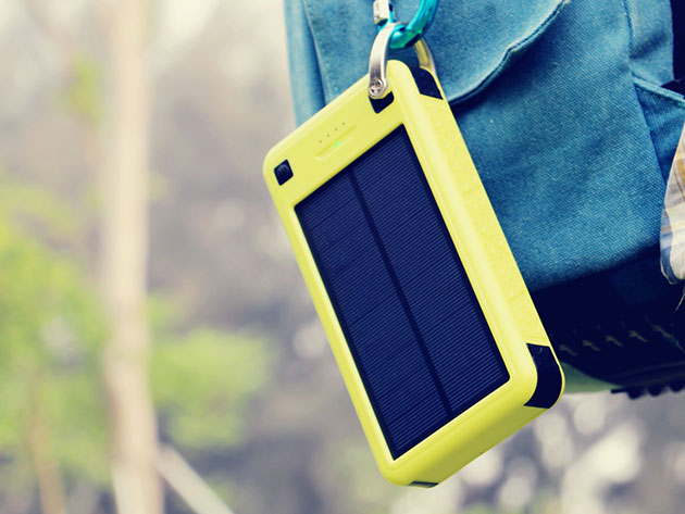 The Solar Juice 26,800mAh External Battery keeps your phone powered up no matter where your adventures take you.