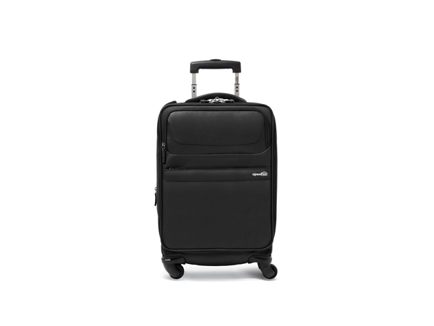 The Genius Pack G4 Carry-On Spinner Case has innovative features like laundry compression technology and designated charger compartments for your most organized trip yet.