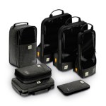 The Vasco 7-Piece Smart Packing Cube Set organizes essentials while saving up to 60% more space in your bag.