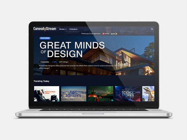 A two-year subscription to CuriosityStream is ideal for that friend or family member who loves to explore science, technology, nature, and more.