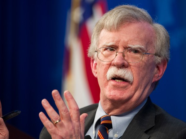 National Security Advisor John Bolton unveils the Trump Administration's Africa Strategy at the Heritage Foundation in Washington, Thursday, Dec. 13, 2018. (AP Photo/Cliff Owen)