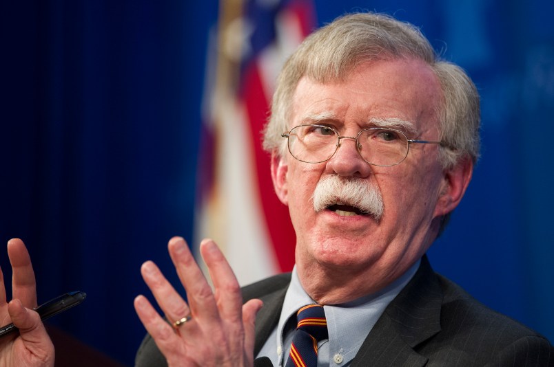 National Security Advisor John Bolton unveils the Trump Administration's Africa Strategy at the Heritage Foundation in Washington, Thursday, Dec. 13, 2018. (AP Photo/Cliff Owen)