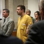Former Chicago police Officer Jason Van Dyke and his attorney Daniel Herbert attend Van Dyke's sentencing hearing at the Leighton Criminal Court Building Friday, Jan. 18, 2019 in Chicago.(Antonio Perez/ Chicago Tribune via AP, Pool)