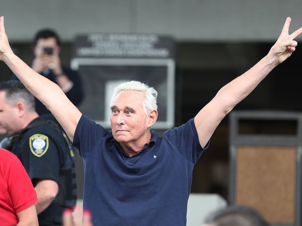 FORT LAUDERDALE, FLORIDA - JANUARY 25: Roger Stone, a former advisor to President Donald Trump, exits the Federal Courthouse on January 25, 2019 in Fort Lauderdale, Florida. Mr. Stone was charged by special counsel Robert Mueller of obstruction, giving false statements and witness tampering. (Photo by Joe Raedle/Getty Images)