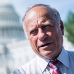 UNITED STATES - SEPTEMBER 07: Rep. Steve King, R-Iowa, attends a rally with Angel Families on the East Front of the Capitol, to highlight crimes committed by illegal immigrants in the U.S., on September 7, 2018. (Photo By Tom Williams/CQ Roll Call)