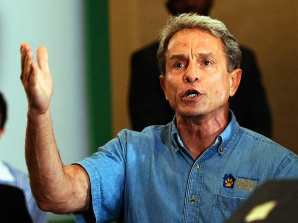 California Republican Party gubernatorial candidate Meg Whitman and Gov. Chris Christie of New Jersey during a campaign event on September 22, 2010 in Los Angeles, California.