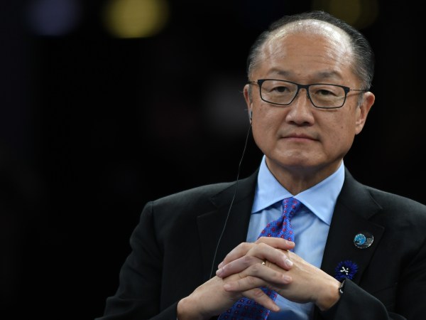 Jim Yong Kim, President of the World Bank, at the Paris Peace Forum, an event that is a part of the commemoration ceremonies to mark the centenary of the 1918 Armistice, at the Villette Conference Hall in ParisThe Paris Peace Forum was created tobring together all actors of globalgovernance to strengthen multilateralismand international cooperation. On Sunday, November 11, 2018, in Paris, France. (Photo by Artur Widak/NurPhoto)