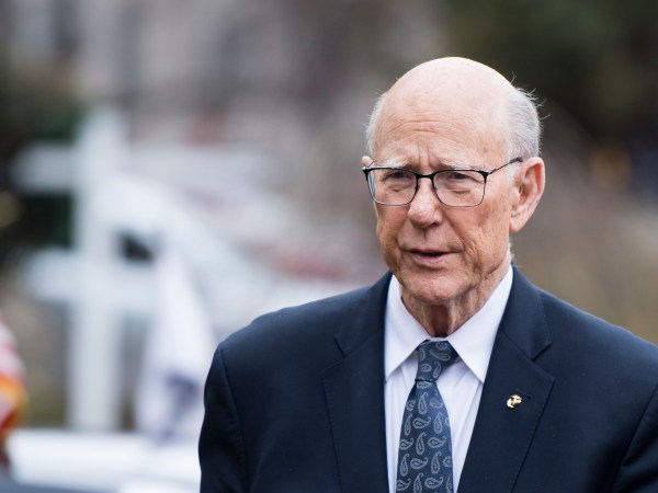 UNITED STATES - DECEMBER 4: Sen. Pat Roberts, R-Kan., arrives for the Senate Republican's policy lunch at the National Republican Senatorial Committee in Washington on Tuesday, December 4, 2018. (Photo By Bill Clark/CQ Roll Call)