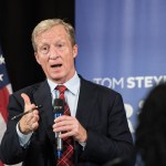 CHARLESTON, SC - DECEMBER 04: Anti-Trump Billionaire Tom Steyer hosts a town hall meeting on December 4, 2018 in Charleston, South Carolina. Steyer, founder of NextGen America and Need to Impeach, is testing the waters for a 2020 presidential run. (Photo by Sean Rayford/Getty Images)