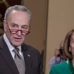 WASHINGTON, DC - DECEMBER 20: Senate Minority Leader Chuck Schumer (D-N.Y) and House Minority Leader Nancy Pelosi (D-CA) hold a press conference on Capitol Hill on December 20, 2018 in Washington, DC. (Photo by Tasos Katopodis/Getty Images)