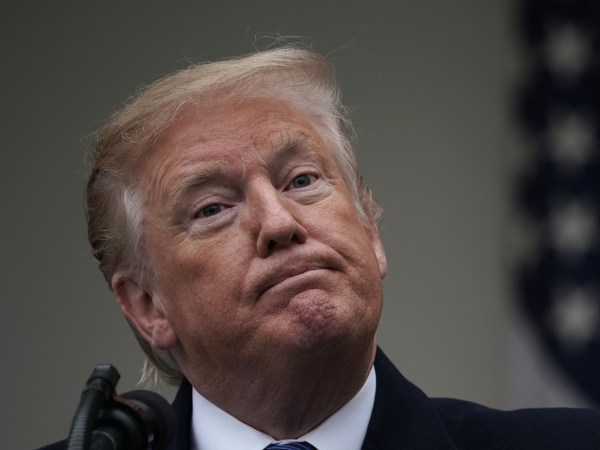 WASHINGTON, DC - JANUARY 04:  U.S. President Donald Trump speaks in the Rose Garden of the White House on January 4, 2019 in Washington, DC. Trump hosted both Democratic and Republican lawmakers at the White House for the second meeting in three days as the government shutdown heads into its third week.  (Photo by Alex Wong/Getty Images)