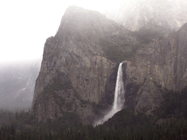 Yosemite aficionados come during the spring thaw to enjoy the splendor of Bridalveil Fall. The spring thaw takes place throughout the 400-mile Sierra Nevada, but it is most striking in Yosemite Valley. (John Walker/ Fresno Bee/MCT)