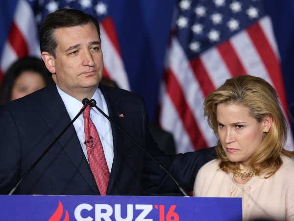 Republican presidential candidate Sen. Ted Cruz (R-TX) speaks during his election night watch party at the Crowne Plaza Downtown Union Station on May 3, 2016 in Indianapolis, Indiana. Cruz lost the Indiana Primary to his rival Republican presidential candidate Donald Trump.