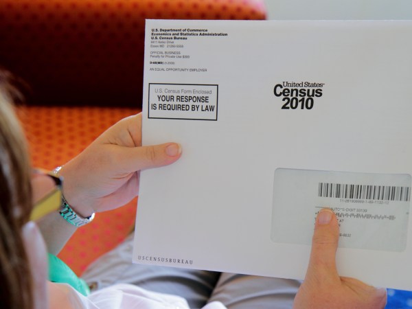 Florida, Miami Beach, Census 2010, envelope,