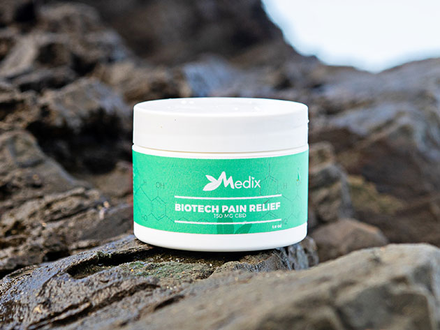 Medix’s 150 Mg CBD Topical Pain Relief Cream might help ease joint or muscle pain.