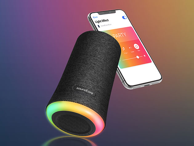 The Soundcore Flare Bluetooth Speaker offers top-tier audio with a colorful flair.