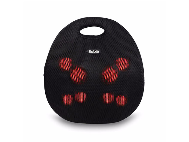 The Sable Heated Portable Massager targets back pain at home, at the office, or in your car.