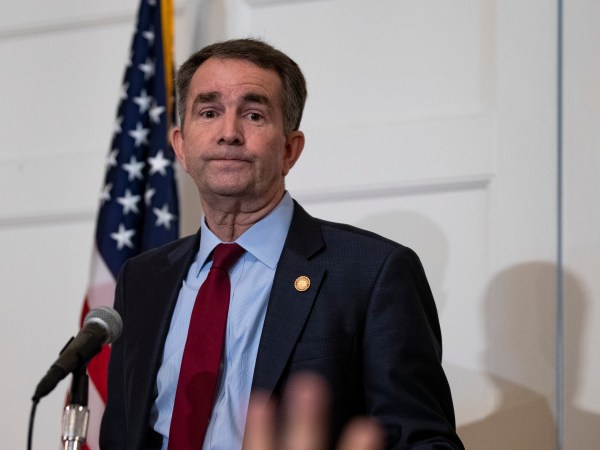 RICHMOND, VA - FEBRUARY 02: Virginia Governor Ralph Northam speaks with reporters at a press conference at the Governor's mansion on February 2, 2019 in Richmond, Virginia. Northam denies allegations that he is pictured in a yearbook photo wearing racist attire. (Photo by Alex Edelman/Getty Images)