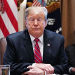 TOPSHOT - US President Donald Trump speaks during a cabinet meeting in the Cabinet Room of the White House in Washington, DC on February 12, 2019. - US President Donald Trump on Tuesday said he wasn't "happy" with a preliminary deal by US lawmakers to provide funding for a border wall with Mexico but added another government shutdown was not likely. "I can't say I'm happy, I can't say I'm thrilled," he told a cabinet meeting in the White House.But he indicated he could supplement the offer from Congress from other sources and lay the dispute to rest. (Photo by MANDEL NGAN / AFP)        (Photo credit should read MANDEL NGAN/AFP/Getty Images)