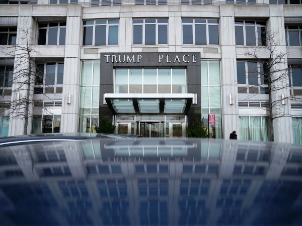 NEW YORK, NY - FEBRUARY 22: A view of 'Trump Place' at 120 Riverside Boulevard on the west side of Manhattan, February 22, 2019 in New York City. The building's condominium board announced on Thursday that residents have voted to remove the 'Trump Place' signage from the building's facade. (Photo by Drew Angerer/Getty Images)
