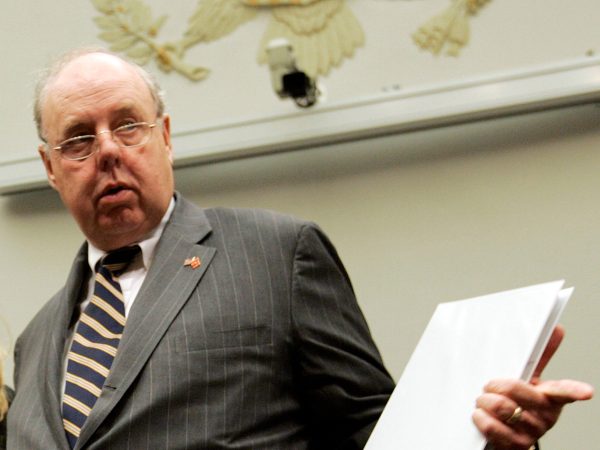 Monica Goodling, former Justice Department liaison to the White House, talks to her attorney John Dowd before she testifies before the House Judiciary Committee on Wednesday, May 23, 2007, as it looks into the dismissal of several U.S. Attorneys. (George Bridges/MCT)