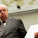 Monica Goodling, former Justice Department liaison to the White House, talks to her attorney John Dowd before she testifies before the House Judiciary Committee on Wednesday, May 23, 2007, as it looks into the dismissal of several U.S. Attorneys. (George Bridges/MCT)