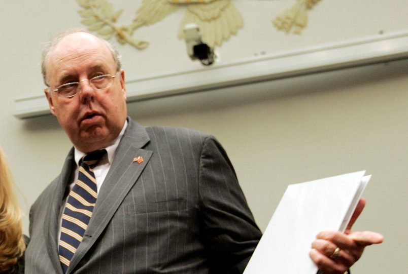 Monica Goodling, former Justice Department liaison to the White House, talks to her attorney John Dowd before she testifies before the House Judiciary Committee on Wednesday, May 23, 2007, as it looks into the dismissal of several U.S. Attorneys. (George Bridges/MCT)