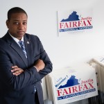 ARLINGTON, VA - SEPTEMBER 13: Justin Fairfax, the Democratic candidate for Virginia lieutenant governor is pictured during an interview at his campaign headquarters in Arlington, VA on Wednesday September 13, 2017. (Photo by Sarah L. Voisin/The Washington Post)