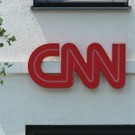 The logo of CNN is seen in Munich. (Photo by Alexander Pohl/NurPhoto)