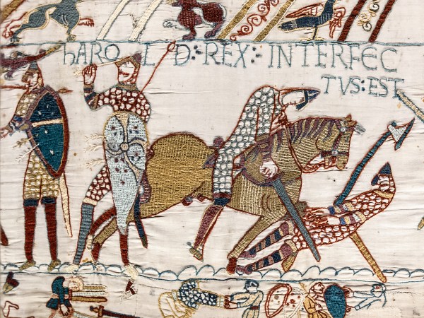 Tapisserie de Bayeux - Scène 57 : La mort d'Harold