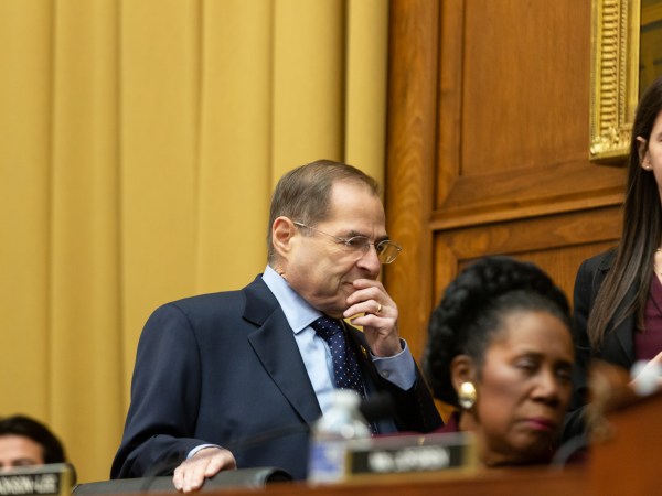 House Judiciary Committee Chairman Jerrold Nadler (D-NY), (L), enters the hearing for the testimony of  Acting U.S. Attorney General Matthew Whitaker before the House Judiciary Committee on the special counsel investigation into Russian interference in the 2016 election, on Capitol Hill in Washington, D.C., on Friday, February 08, 2019. (Photo by Cheriss May/NurPhoto)