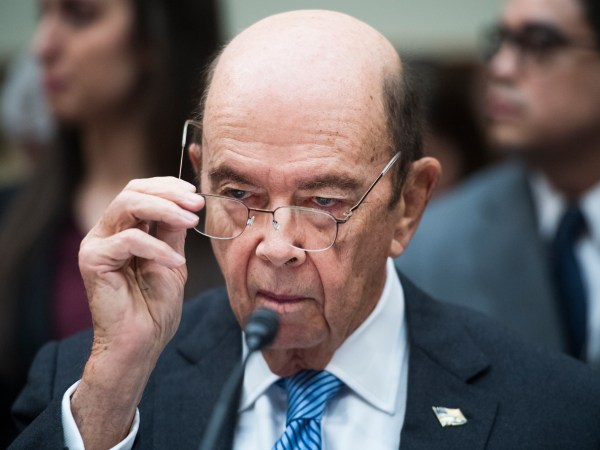 UNITED STATES - MARCH 14: Commerce Secretary Wilbur Ross testifies during a House Oversight and Reform Committee hearing in Rayburn Building discuss preparations for the 2020 Census and citizenship questions on Thursday March 14, 2019. (Photo By Tom Williams/CQ Roll Call)