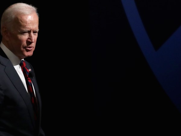 PHILADELPHIA, PENNSYLVANIA - FEBRUARY 19: Former U.S Vice president Joe Biden speaks at the University of Pennsylvania‚Äôs Irvine Auditorium February 19, 2019 in Philadelphia, Pennsylvania. Biden joined Amy Gutmann, president of the University of Pennsylvania, in discussing global affairs and other topical subjects, and concluding with questions from the audience.   (Photo by Win McNamee/Getty Images)