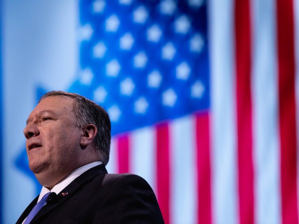 U.S. Secretary of State Mike Pompeo, speaks at the 2019 American Israel Public Affairs Committee (AIPAC) Policy Conference, at the Walter E. Washington Convention Center in Washington, D.C., on Monday, March 25, 2019. (Photo by Cheriss May/NurPhoto)