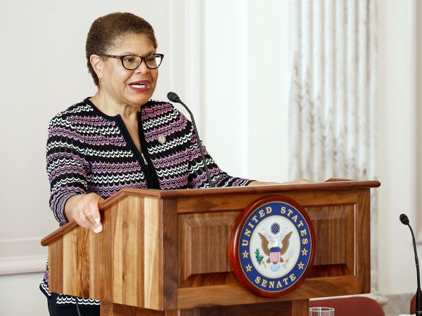 at Russell Senate Office Building on April 27, 2017 in Washington, DC.