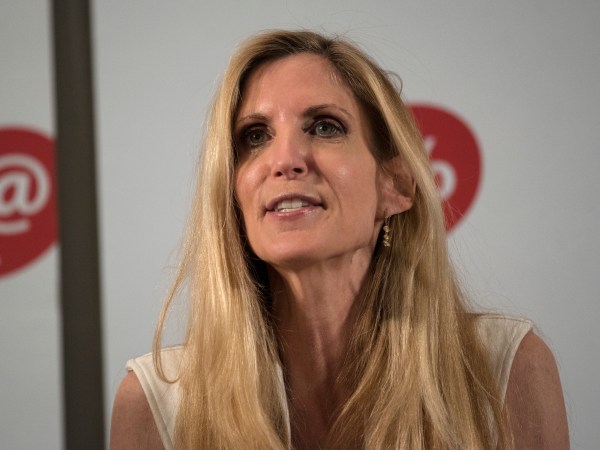 Ann Coulter speaks during Politicon at the Pasadena Convention Center in Pasadena, California on July 29, 2017. Politicon is a bipartisan convention that mixes politics, comedy and entertainment. (Photo by: Ronen Tivony) (Photo by Ronen Tivony/NurPhoto)