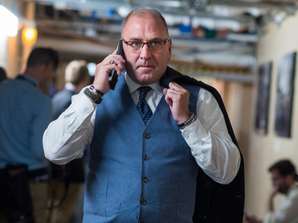 UNITED STATES - JUNE 26: Rep. Clay Higgins, R-La., is seen after a meeting of the House Republican Conference in the Capitol on June 26, 2018. (Photo By Tom Williams/CQ Roll Call)
