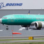 A Boeing 737 MAX 8 airplane being built for India-based Jet Airways lands following a test flight, Wednesday, April 10, 2019, at Boeing Field in Seattle. Flight test and other non-passenger-bearing flights of the plane continue in the Seattle area where the plane is manufactured, as a world-wide grounding the the 737 MAX 8 continues, following fatal crashes of MAX 8's operated by Ethiopian Airlines and Lion Air. (AP Photo/Ted S. Warren)