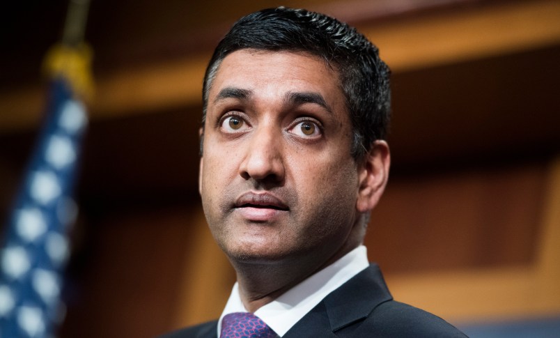 UNITED STATES - JANUARY 10: Rep. Ro Khanna, D-Calif., conducts a news conference in the Capitol to introduce a legislative package that would lower prescription drug prices in the U.S. on January 10, 2019. (Photo By Tom Williams/CQ Roll Call)