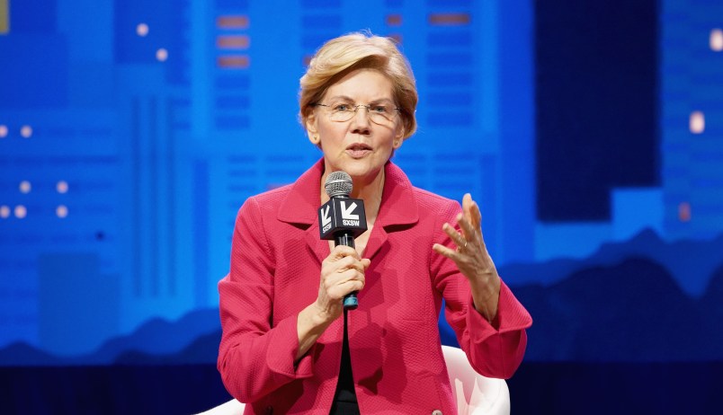 speaks onstage at Conversations About America's Future: Senator Elizabeth Warren during the 2019 SXSW Conference and Festivals at Austin City Limits Live at the Moody Theater on March 8, 2019 in Austin, Texas.
