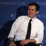 SAN FRANCISCO, CALIFORNIA - MARCH 28: Democratic presidential hopeful South Bend, Indiana mayor Pete Buttigieg speaks at the Commonwealth Club of California on March 28, 2019 in San Francisco, California. Pete Buttigieg is campaigning in San Francisco.  (Photo by Justin Sullivan/Getty Images)